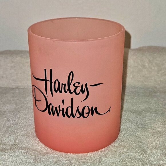 Harley-Davidson Silipint Pink Wine Glass Cup - Picture 1 of 4